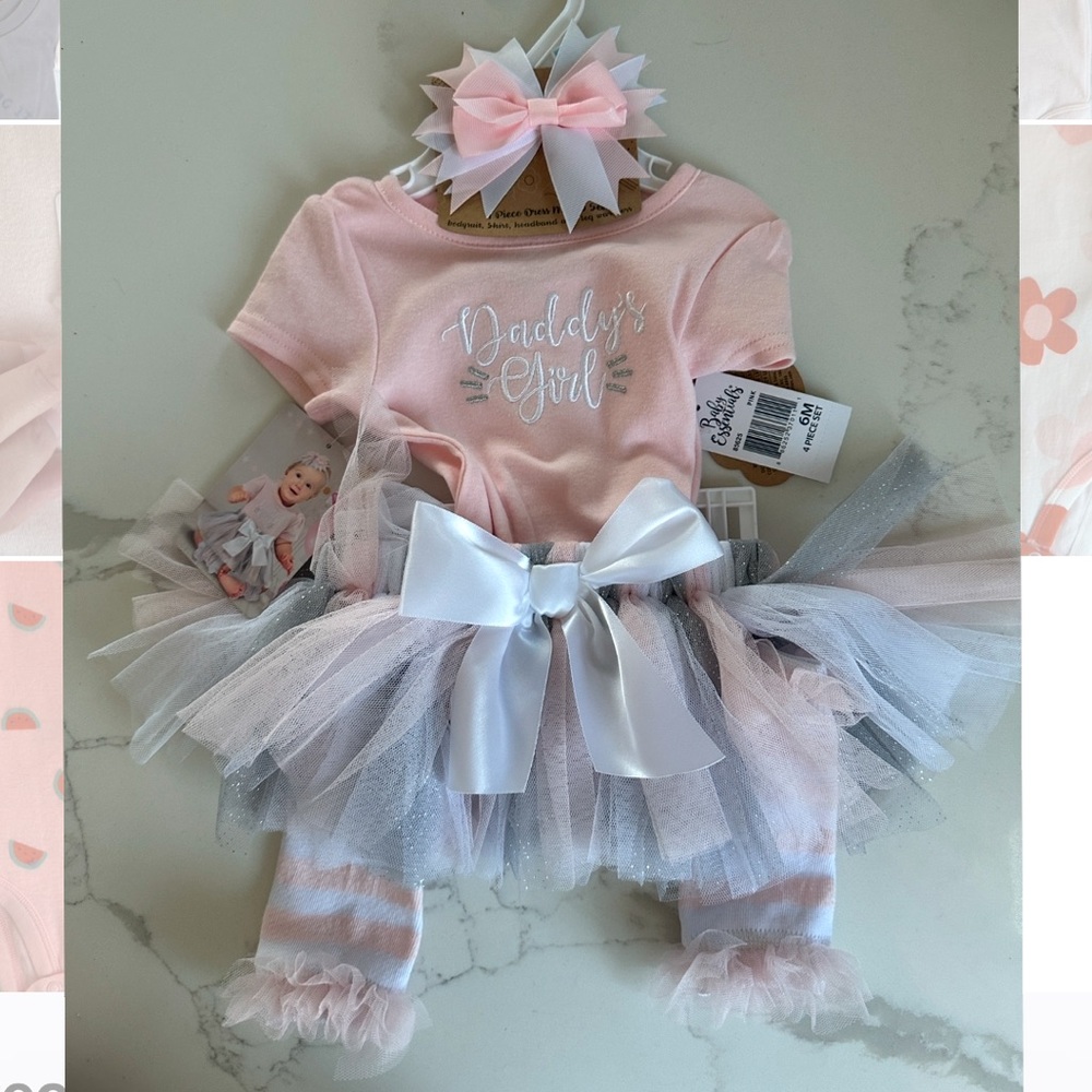 NWT Daddy’s girl outfit size 6 months